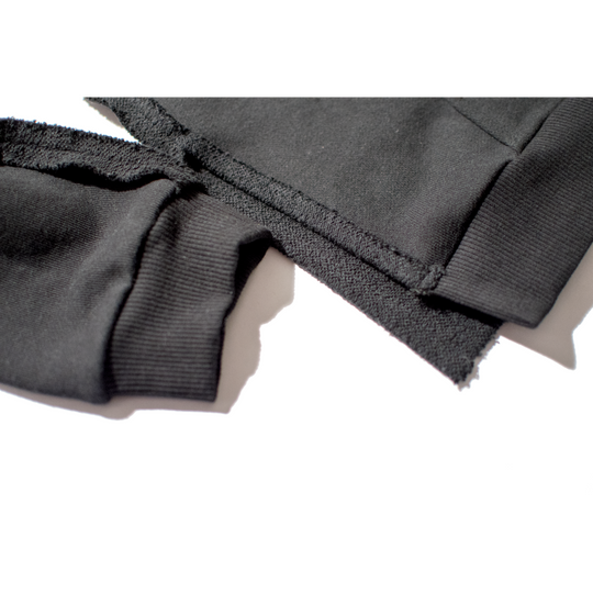 Black Pierced Signature Hoodie