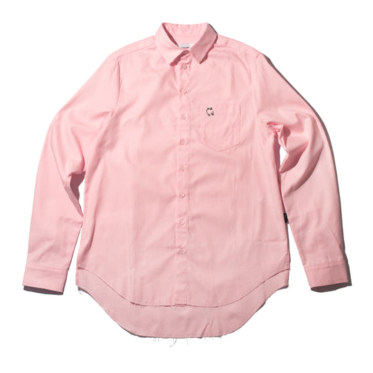 Pink Signature Pierced Buttondown Shirt