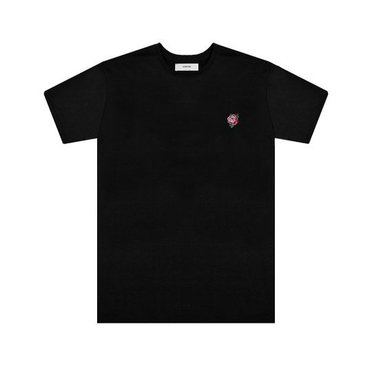 Embroidered Rose Tee