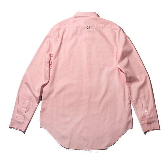 Pink Signature Pierced Buttondown Shirt