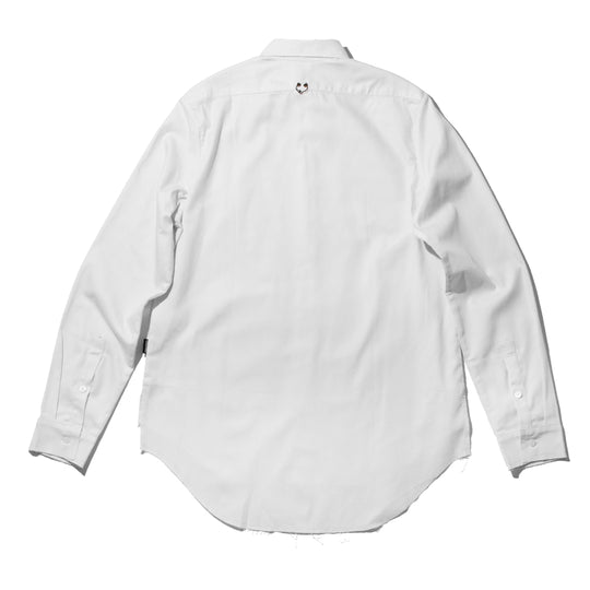 White Signature Pierced Buttondown Shirt