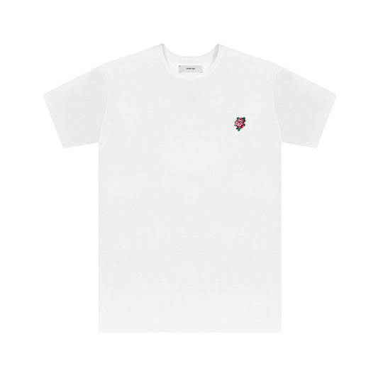Embroidered Rose Tee
